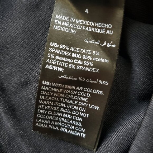 Chico's Travelers Lattice detail neckline Black Slinky Loose Fit Tunic Sz 4 XXL - Picture 7 of 14